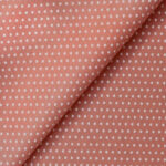 Pannolenci Stampato Fantasia Cuore Bianco Piccolo Fogli - 30x45cm - Salmone Melange