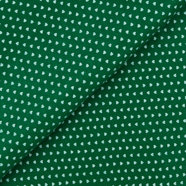 Pannolenci Stampato Fantasia Cuore Bianco Piccolo Fogli - 30x45cm - Verde Tavolo
