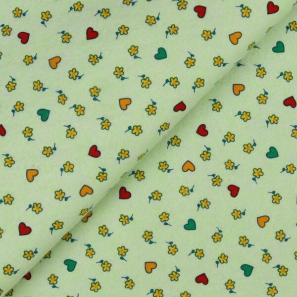 Pannolenci Stampato Fantasia 5 Colori Fogli - 30x45cm - Menta