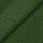 Pannolenci Stampato Fantasia 5 Colori Fogli - 30x45cm - Verde Oliva