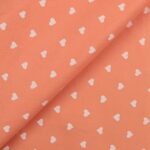 Pannolenci Stampato Fantasia Cuore Grande Bianco Fogli - 30x45cm - Salmone