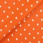 Pannolenci Stampato Fantasia Cuore Grande Bianco Fogli - 30x45cm - Arancio