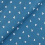 Pannolenci Stampato Fantasia Cuore Grande Bianco Fogli - 30x45cm - Azzurro