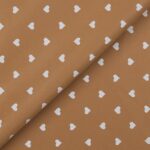 Pannolenci Stampato Fantasia Cuore Grande Bianco Fogli - 30x45cm - Beige
