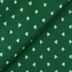 Pannolenci Stampato Fantasia Cuore Grande Bianco Fogli - 30x45cm - Verde Inglese