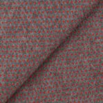 Pannolenci Stampato Fantasia Cuore Piccolo Rosso al Metro - Grigio Scuro Melange