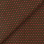 Pannolenci Stampato Fantasia Cuore Piccolo Rosso al Metro - Verde Militare