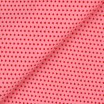 Pannolenci Stampato Fantasia Cuore Piccolo Rosso al Metro - Rosa Forte