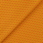Pannolenci Stampato Fantasia Cuore Piccolo Rosso al Metro - Ocra