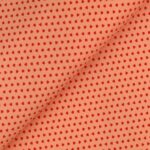 Pannolenci Stampato Fantasia Cuore Piccolo Rosso al Metro - Salmone
