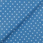 Pannolenci Stampato Fantasia Pois Grande Bianco - Azzurro
