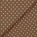Pannolenci Stampato Fantasia Pois Grande Bianco - Beige