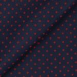 Pannolenci Stampato Fantasia Pois Grande Rosso al Metro - Blu