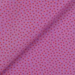 Pannolenci Stampato Fantasia Pois Piccolo Rosso al Metro - Glicine