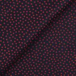 Pannolenci Stampato Fantasia Pois Piccolo Rosso al Metro - Blu