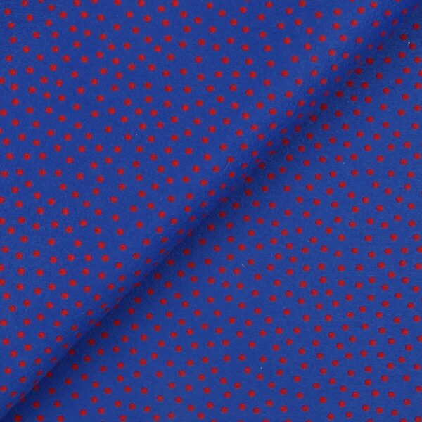 Pannolenci Stampato Fantasia Pois Piccolo Rosso al Metro - Royal
