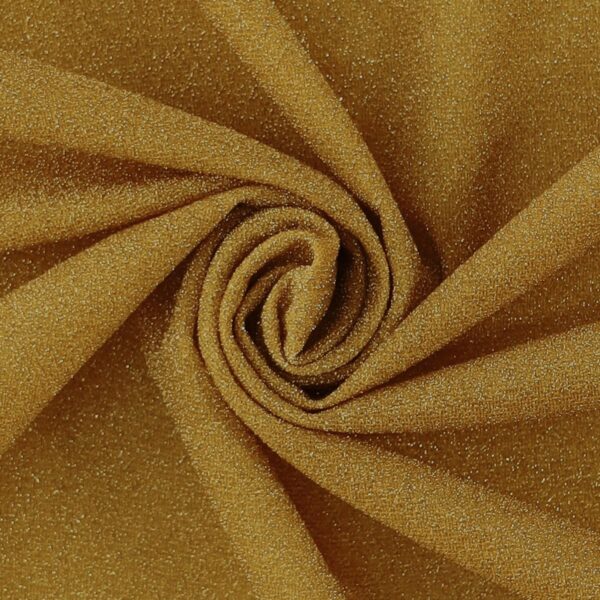 Tessuto Hollywood Maglina con Lurex Jersey MonoElastica - Fondo Oro - Lurex Oro