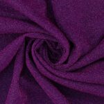 Tessuto Hollywood Maglina con Lurex Jersey MonoElastica - Fondo Viola - Lurex Viola - Mezzo Metro