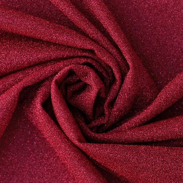 Tessuto Hollywood Maglina con Lurex Jersey MonoElastica - Fondo Fucsia - Lurex Fucsia - Mezzo Metro