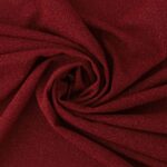 Tessuto Hollywood Maglina con Lurex Jersey MonoElastica - Fondo Rosso - Lurex Rosso - Mezzo Metro
