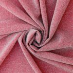 Tessuto Hollywood Maglina con Lurex Jersey MonoElastica - Fondo Rosa Baby - Lurex Argento - Mezzo Metro