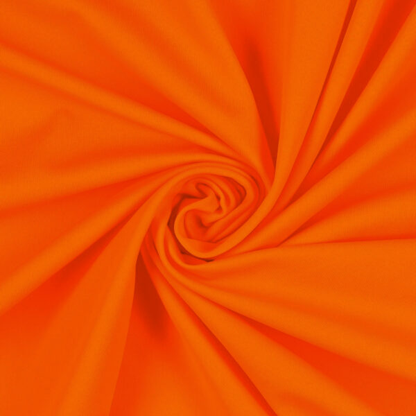 Tessuto Lycra Opaca Elasticizzata - Arancio Fluo