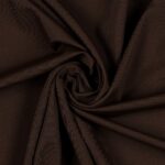 Tessuto Lycra Opaca Elasticizzata - Marrone Scuro