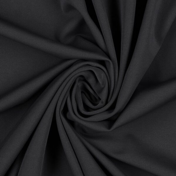 Tessuto Lycra Opaca Elasticizzata - Grigio Piombo