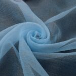 Organza Creponne - Celeste - Mezzo Metro