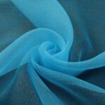 Organza Creponne - Turchese - Mezzo Metro