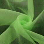Organza Creponne - Verde Mela - Mezzo Metro