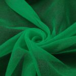 Organza Creponne - Verde Bandiera - Mezzo Metro