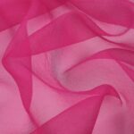 Organza Creponne - Fucsia Scuro - Mezzo Metro
