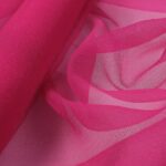 Organza Creponne - Fucsia Scuro - Mezzo Metro
