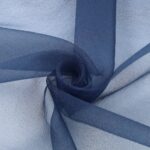 Organza Creponne - Blu Navy - Mezzo Metro