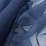 Organza Creponne - Blu Navy - Mezzo Metro