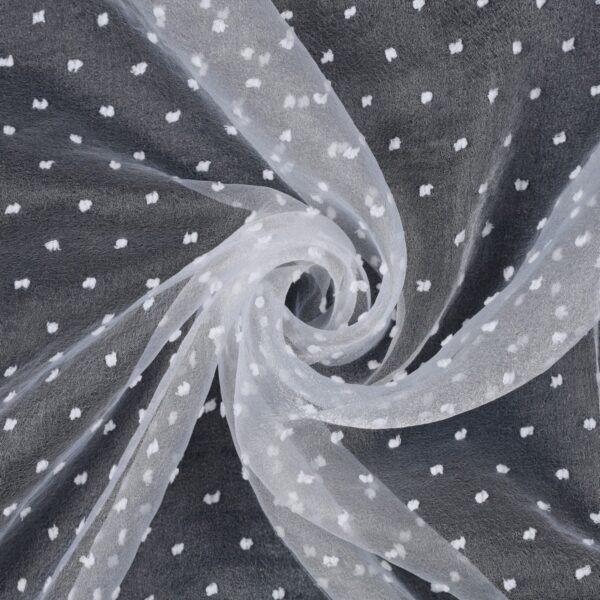 Organza Plumetis - Bianco