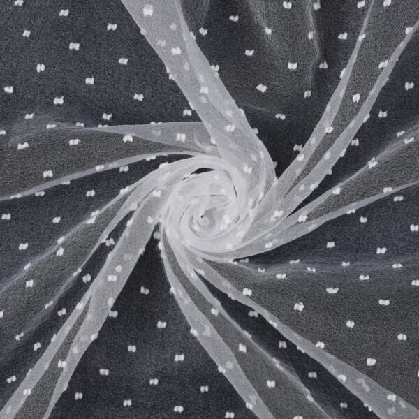 Organza Plumetis - Bianco Seta