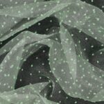 Organza Plumetis - Menta - Mezzo Metro