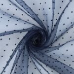 Organza Plumetis - Blu Notte