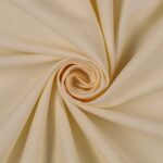 Tessuto Piquet di Cotone Unito - Crema - Mezzo Metro