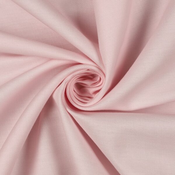 Tessuto Piquet di Cotone Unito - Rosa Baby - Mezzo Metro