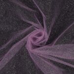 Tessuto Tulle Glitter al Metro - Lilla