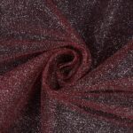 Tessuto Tulle Glitter al Metro - Bordeaux
