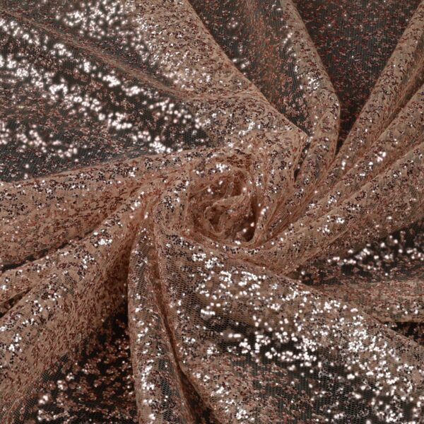 Tulle Glitter Diamante - Nudo Glitter Rosa - Mezzo Metro
