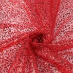 Tulle Glitter Diamante - Rosso Glitter Rosso