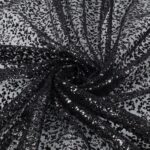Tulle Glitter Diamante - Nero Glitter Nero