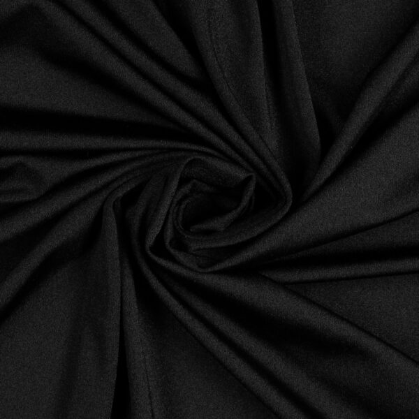 Tessuto Lycra Lucida Elasticizzata - Nero - Mezzo Metro