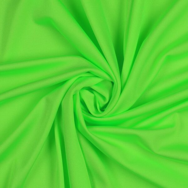 Tessuto Lycra Lucida Elasticizzata - Verde Fluo - Mezzo Metro
