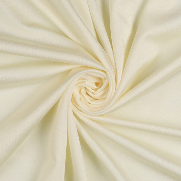 Tessuto Lycra Lucida Elasticizzata - Panna